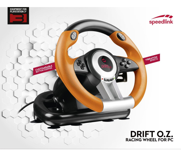 SPEEDLINK DRIFT O.Z. Racing Wheel (PC) SL-6695-BKOR-01 - 410949 - zdjęcie 5